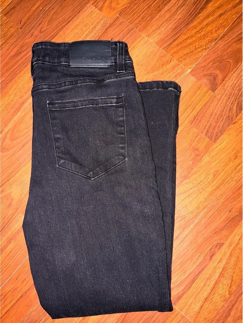 ELIE TAHARI Dark Gray Nicola Casual Denim Classic Straight Leg Women Jeans Sz 10 - Picture 4 of 4